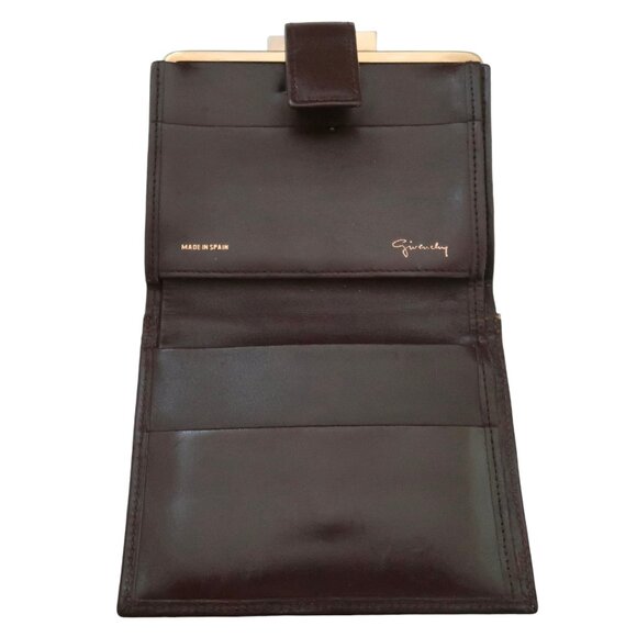 vtg GIVENCHY logo jacquard French purse wallet - Picture 3 of 6